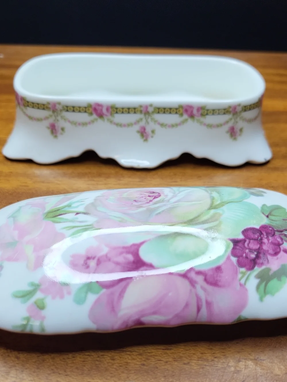Porcelain Jewelry Trinket Box
